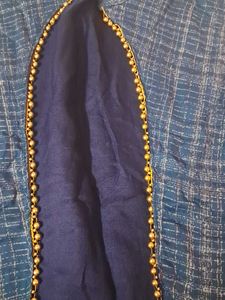 Stylish Blue Sleeveless Jacket Surg use with