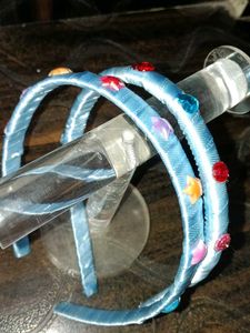 Cute Blue Embellished Headband
