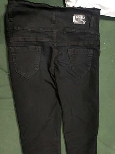 Not used High Waisted Black Denim Jeans