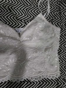 White Lace Bralette Top