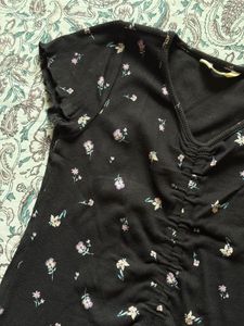 H&amp;M Black Floral Top