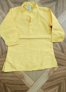 Yellow Ethnic Kurta Set with Jacket