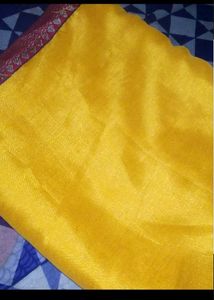 Vibrant Yellow Saree with Rich Borders