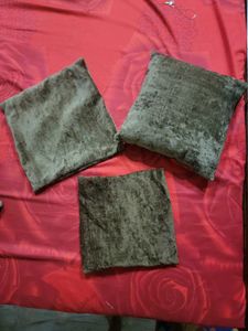Six Brown Cushion Covers