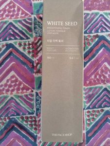 white seed brightening toner with free 🎁🎉