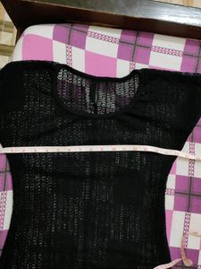 combo of 2 Black Net Top and shrug