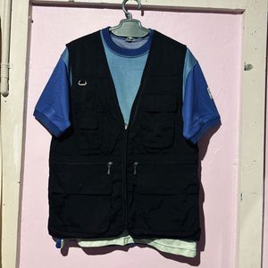Men's Black Utility Vest