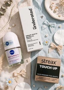 Streax Touch up,Underated Serum & Nivea Roll-on