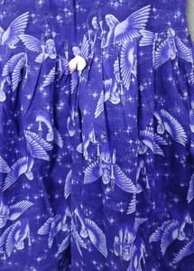 Blue Floral Print Fit &amp; Flare Dress