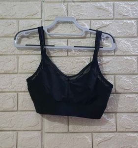 Forever 21 Black Sports Bra, Size M