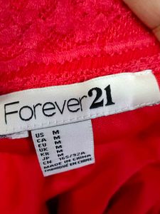 Forever 21 Red Lace Skirt