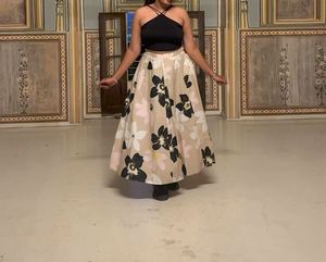 Top And Floral Skirt