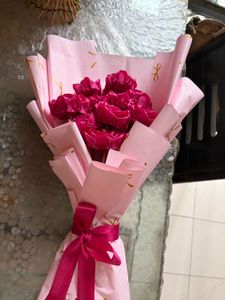 Handmade Ribbon Rose Bouquet
