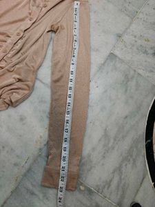 Ruched Button-Up Long Sleeve Top
