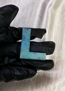 Resin Letter L Keychain