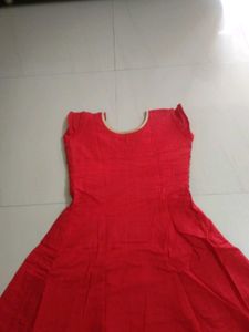 Elegant Red Embroidered Kurta Set