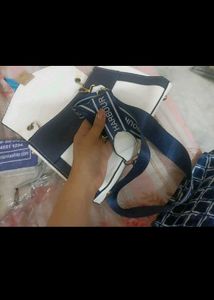 Stylish White Handbag