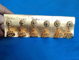 Traditional Gold Jhumka Earrings