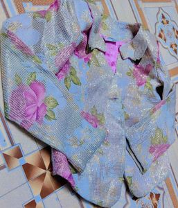 Sparkling Floral Print Jacket