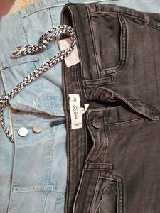 Mango Denim two pants Jeans Set