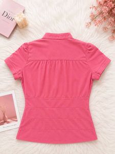 Chic Pink Button-Up Top🌸