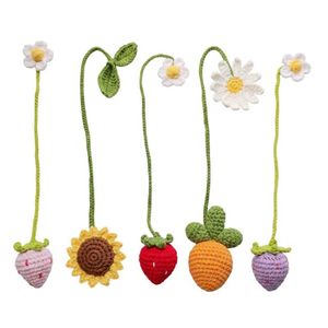 Handmade Crochet Fruit & Flower Bookmarks(1p)