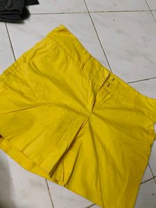 Bright Yellow Women's Shorts