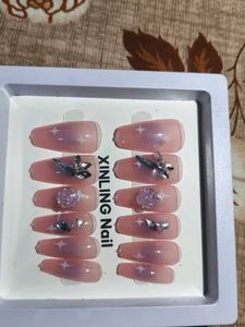 Press-on Nails with Embellishments