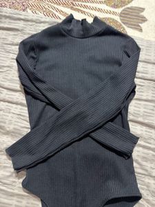 high neck bosysuit top