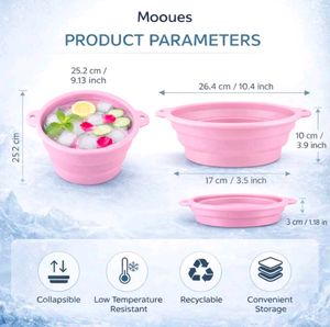 Silicone Face Ice Bowl with Facial Roller