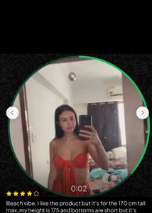 Orange Sweetheart Neck Co-ord Set