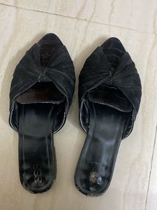ASOS Black Knotted Mules