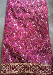 Shiny Worked Saree 💝