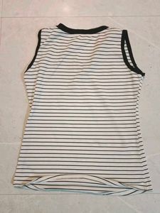 Striped V-Neck Tank Top