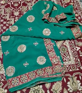 Partywear saree heavy Stone work