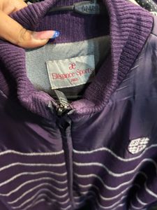 Purple Striped Jacket
