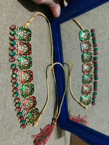 Minakari Work Choker Necklace And Earrings Set