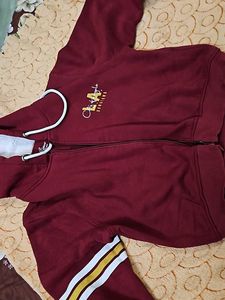 Crop Sweat With Zip