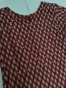 Floral Print Kurta