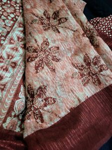Beautiful Floral Saree with Blouse