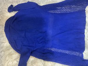 Blue Knit Cardigan