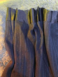 Navy Blue Striped Skirt