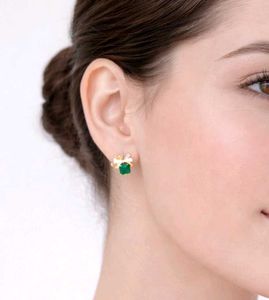 Elegant Pearl &amp; Gemstone Earrings combo of 2