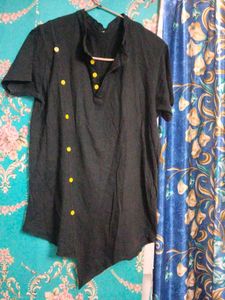 Men's Black Kurta