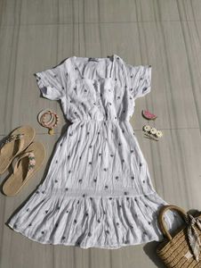 Cute Floral Print Summer Dress