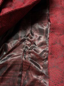 Red Patterned Blazer