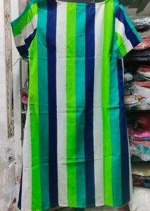 Colorful Striped Casual Dress