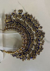 Statement Necklace - Blue &amp; Gold