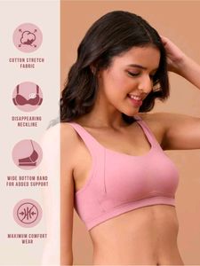 Nykd Women T-Shirt Non Padded Pink Bra