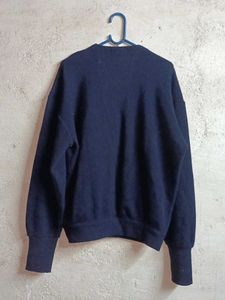 Oversized Navy Blue Cardigan Sweater